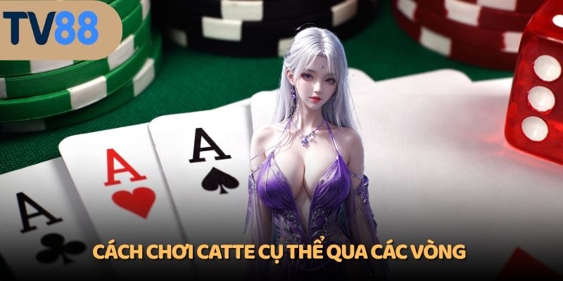 Cách chơi Catte cụ thể qua các vòng