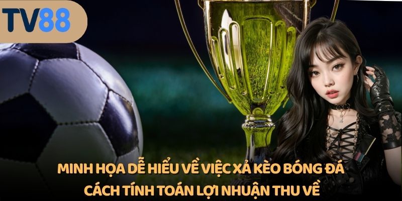 Minh họa dễ hiểu về việc xả kèo bóng đá - cách tính toán lợi nhuận thu về